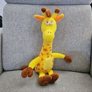 Yellow and Brown Giraffe Plush Toy